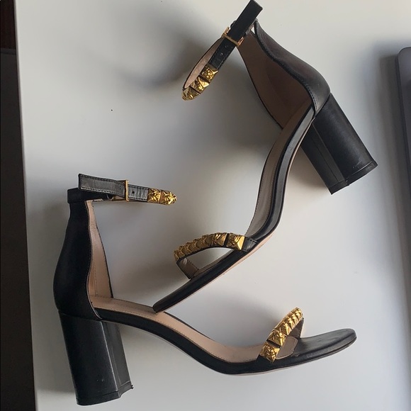 Stuart weitzman black and gold sandals - Picture 7 of 11